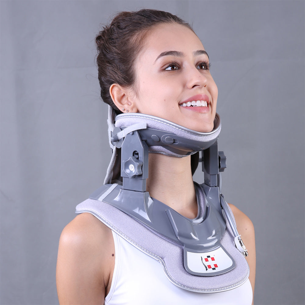 High-Quality Relief Collar Physiotherapy Adjustable Stretcher Spine Corrector Support Air Neck Cervical Traction Device High-Quality Relief Collar Physiotherapy Adjustable Stretcher Spine Corrector Support Air Neck Cervical Traction Device
